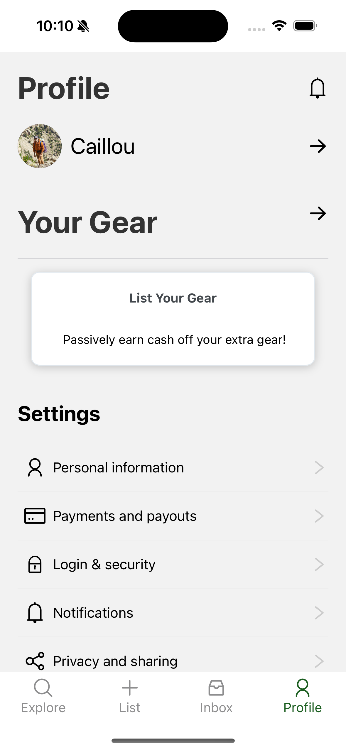 GearMate Profile